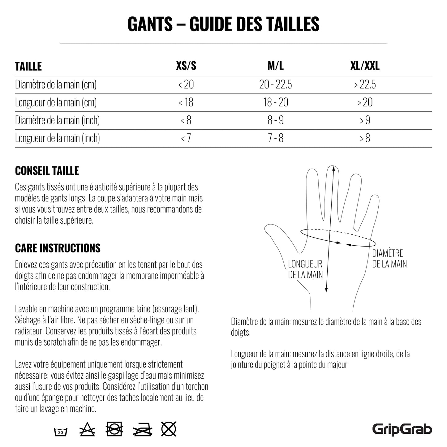 GripGrab Gants de Vélo Imperméables en Mailles Gants de Cyclisme Étanches Antidérapants Coupe-Vent Thermiques Protection Contre la Pluie