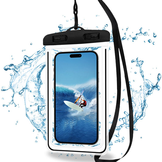 GZYULAN 1 Pièce Coque Waterproof,Coque Etanche,Pochette Etanche Téléphone,Waterproof Phone Case,Coque sous l Eau Iph-One,Protection Etanche Telephone,pour aux écrans de Moins de 6,8 Pouces(Noir)