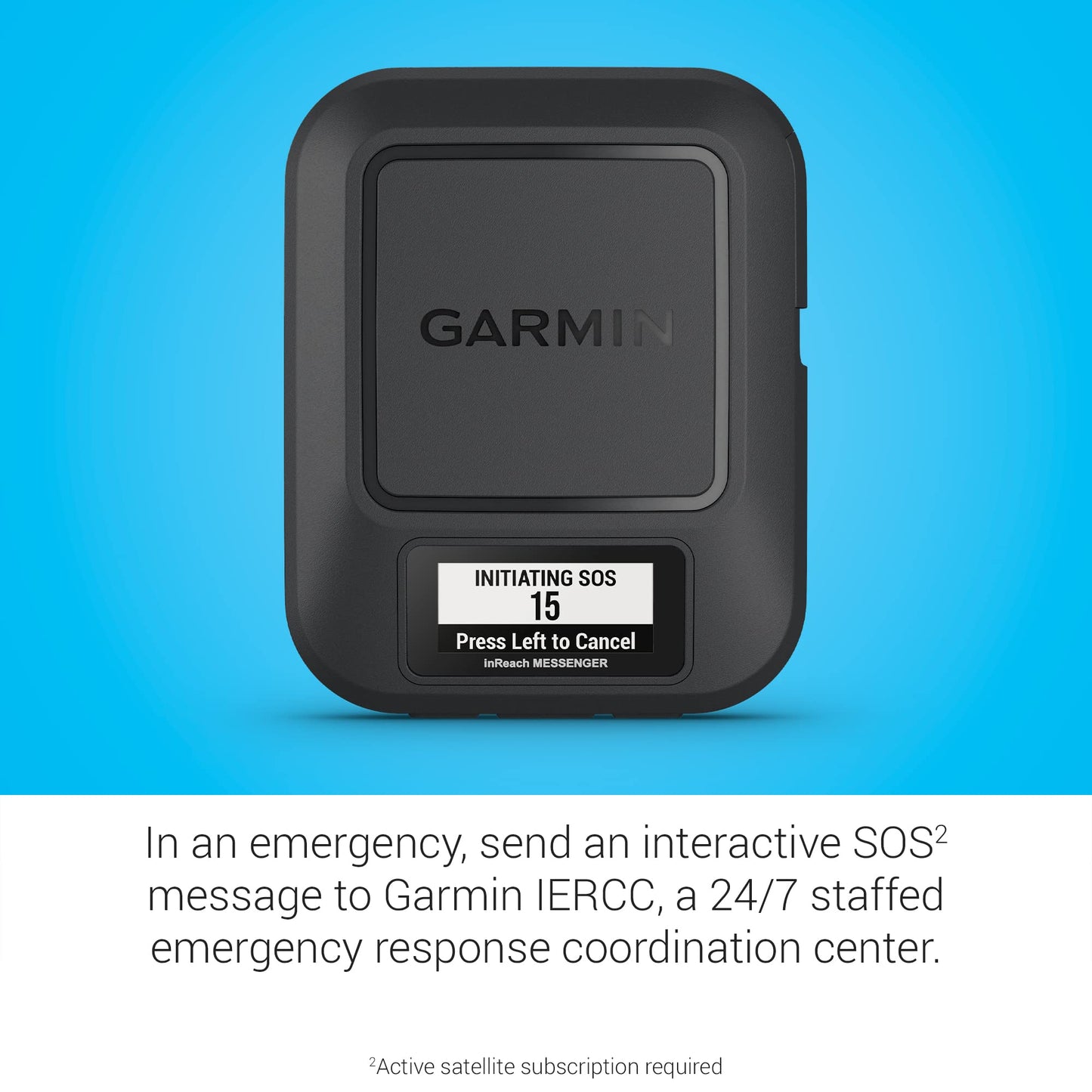 Garmin inReach® Messenger Communicateur Satellite portatif, Messagerie bidirectionnelle Mondiale