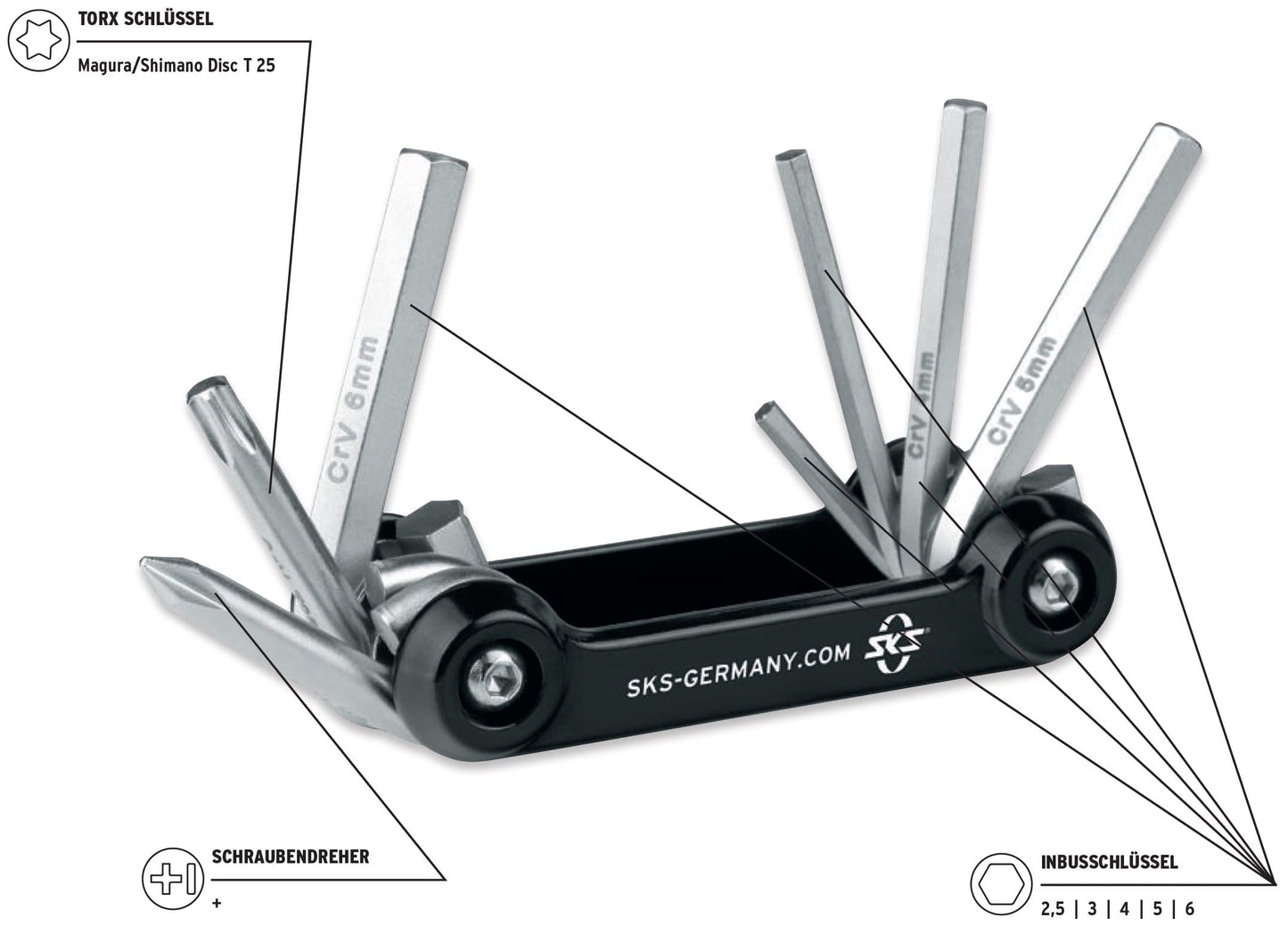 KIT HERRAMIENTAS SKS TOM 7 FUNCIONES