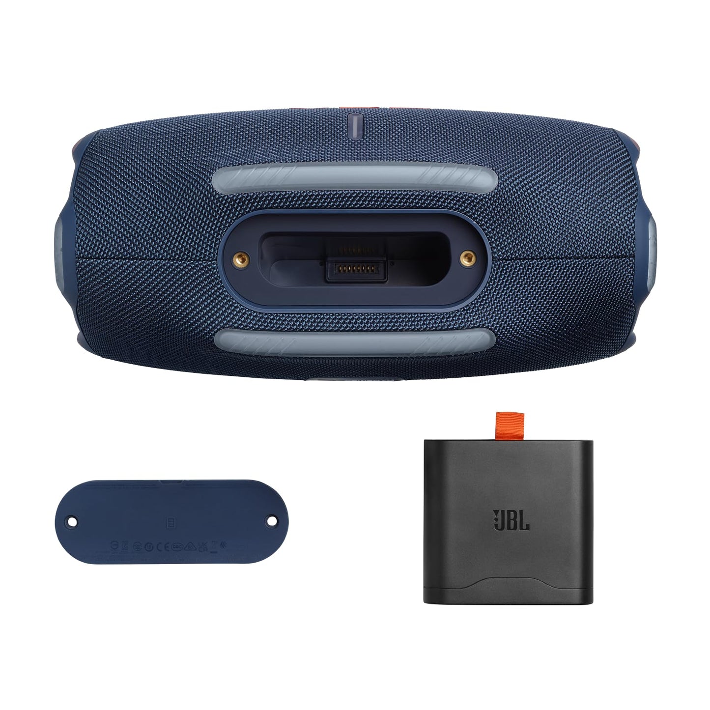 JBL Xtreme 4, Enceinte portable Bluetooth avec son JBL Pro, jusqu'à 24h d'autonomie, Recharge rapide, Étanche indice IP67, bandoulière incluse, en bleu