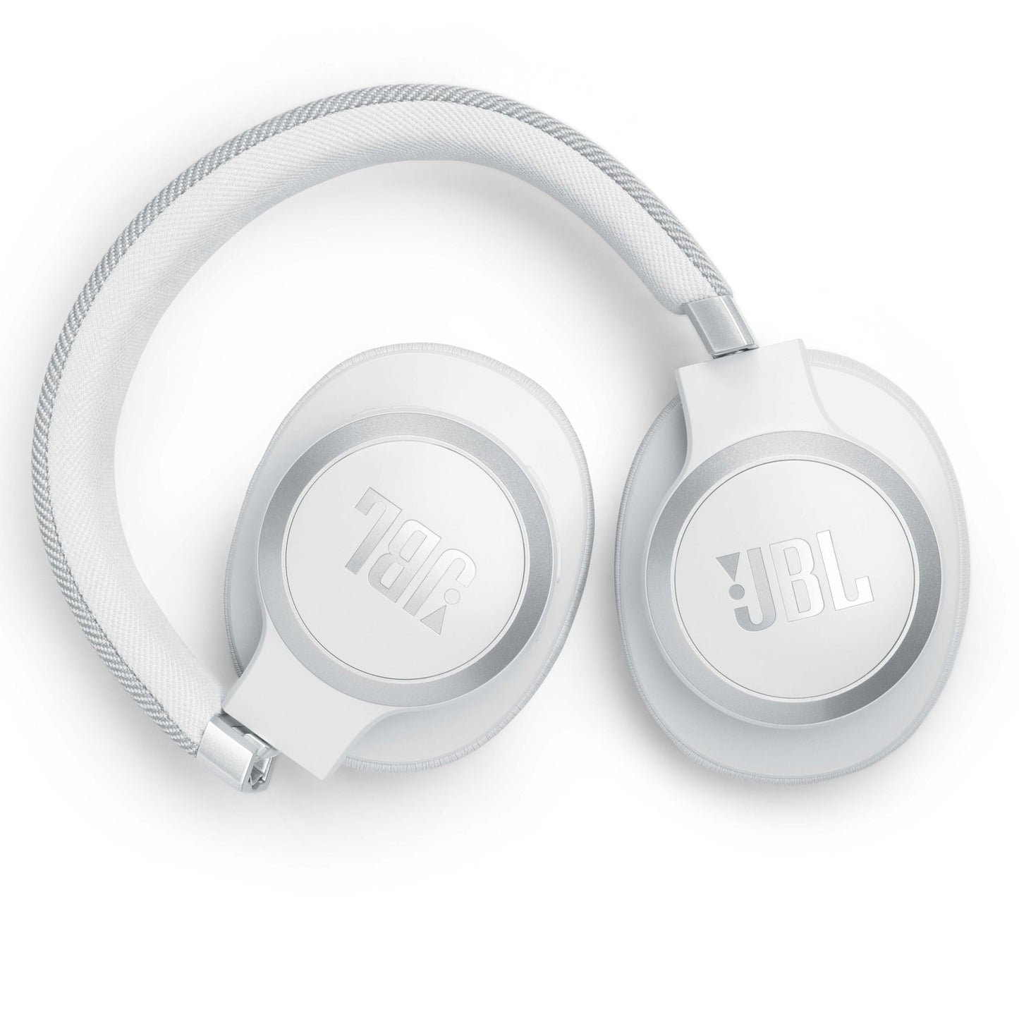 JBL Live 770NC Casque circum-auriculaire, Réduction de Bruit Adaptative, Smart Ambient, jusqu'à 65 heures d'autonomie, blanc