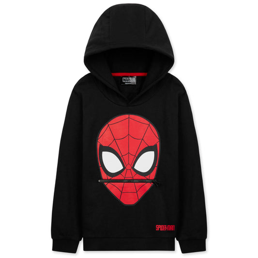 Marvel Pull Spiderman Enfant Sweat à Capuche Enfant Sweat Enfant Garcon 3-12 Ans (Noir, 7-8 Ans)