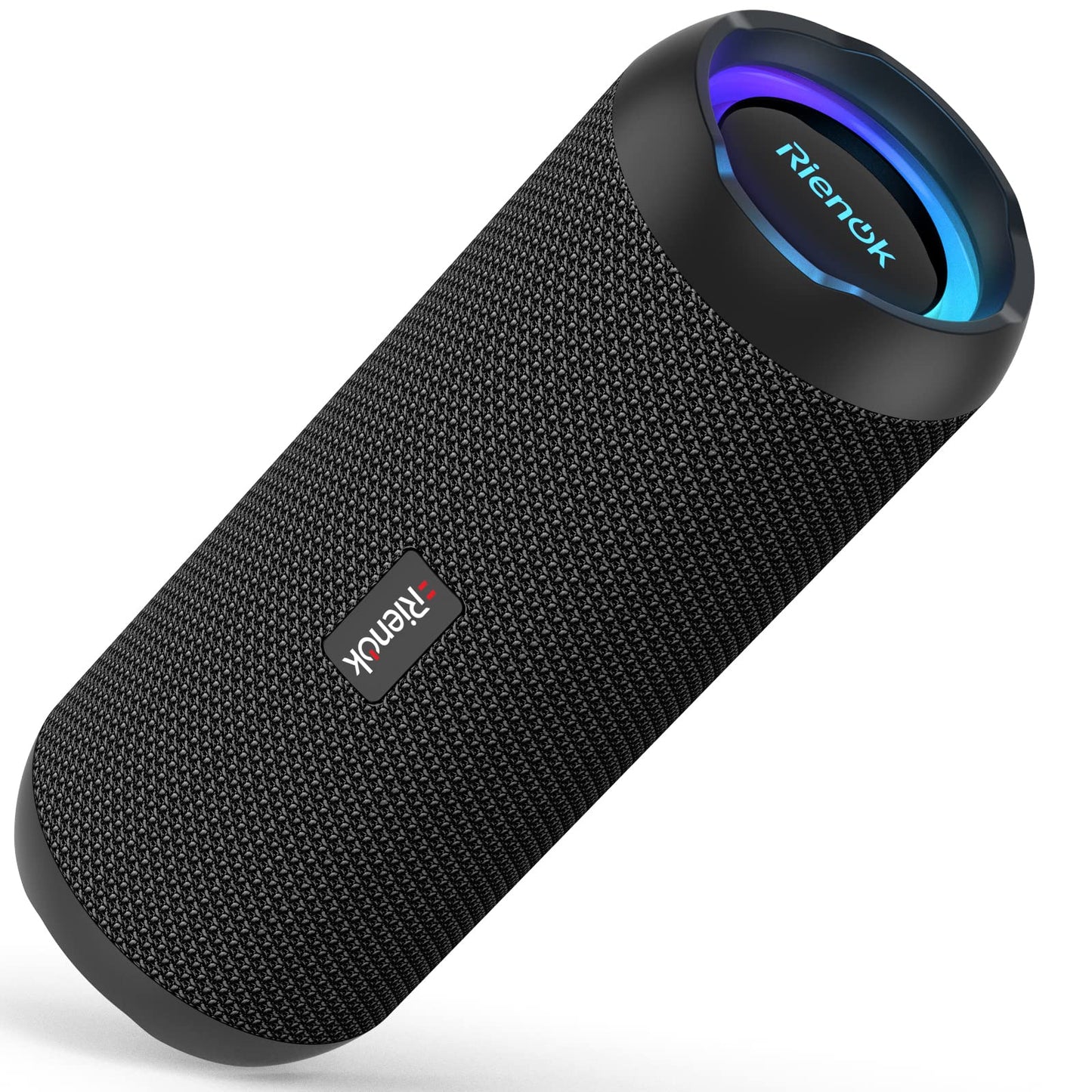 RIENOK Enceinte Portable Bluetooth aux Basses Renforcées, 30H, Bluetooth 5.3, 30W Enceinte Puissante, IPX7, AUX, TF Carte, pour Fêtes/Voyage/Extérieur, Noir