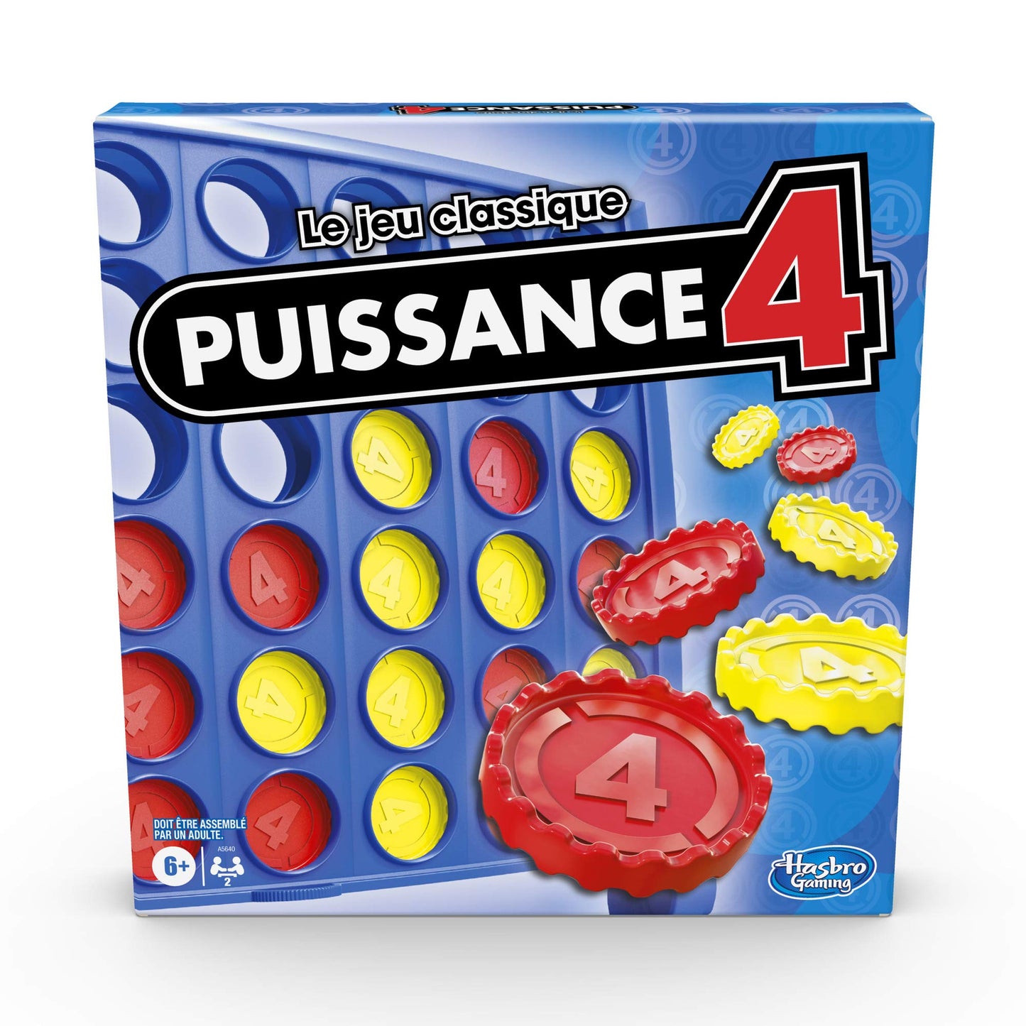 Puissance 4, Le Jeu de société et de Plateau pour Enfants, stratégie pour 2 Joueurs, aligner 4 pions, pour Enfants, dès 6 Ans