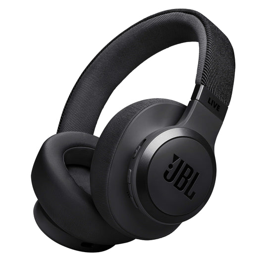 JBL Live 770NC Casque circum-auriculaire, Réduction de Bruit Adaptative, Smart Ambient, jusqu'à 65 heures d'autonomie, noir