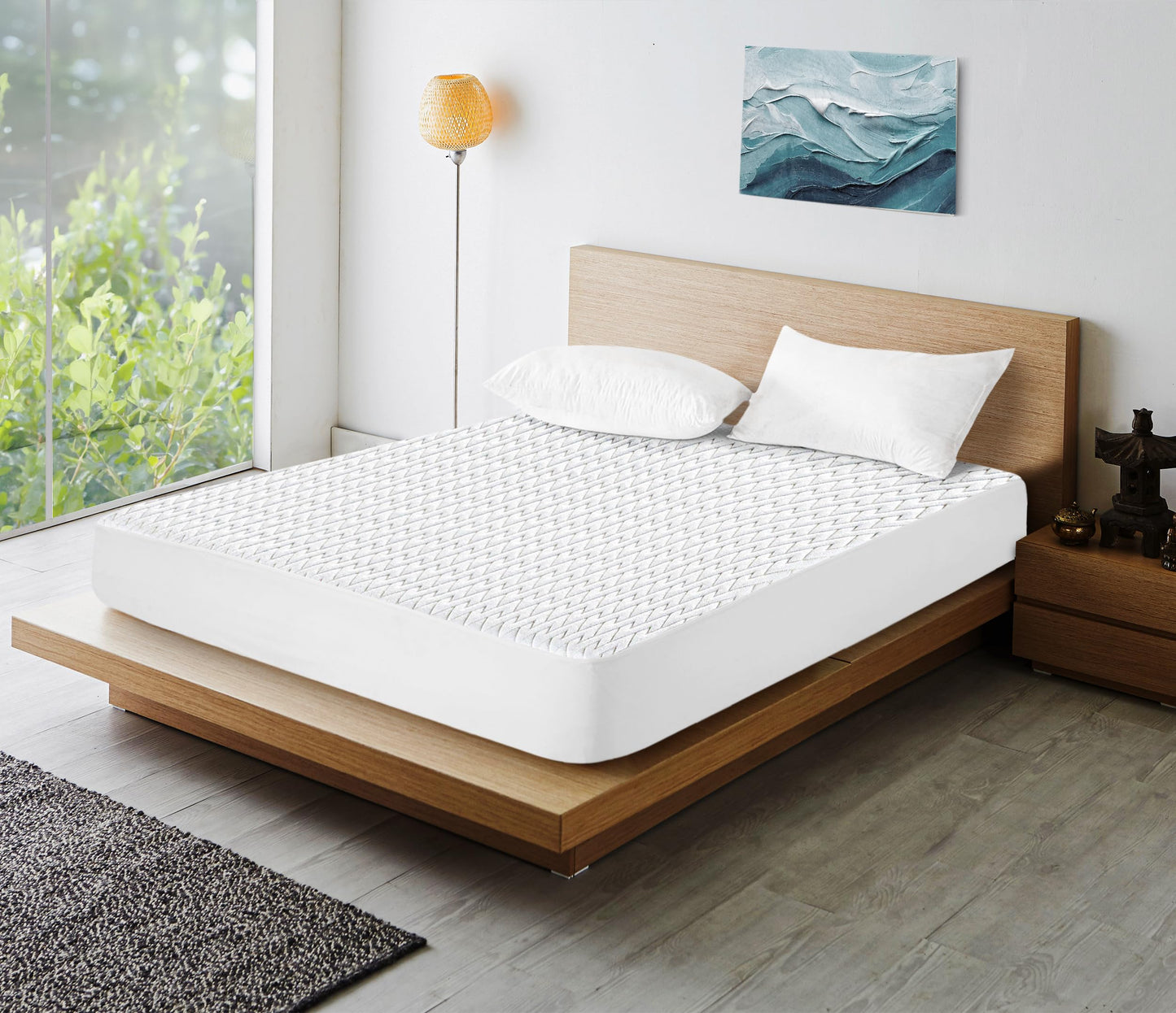 Utopia Bedding Protège Matelas 140 x 200 x 30 cm Imperméable, Premium Viscose Matelas Couvre Élastique Tout Autou, Respirant Alèse Drap Housse