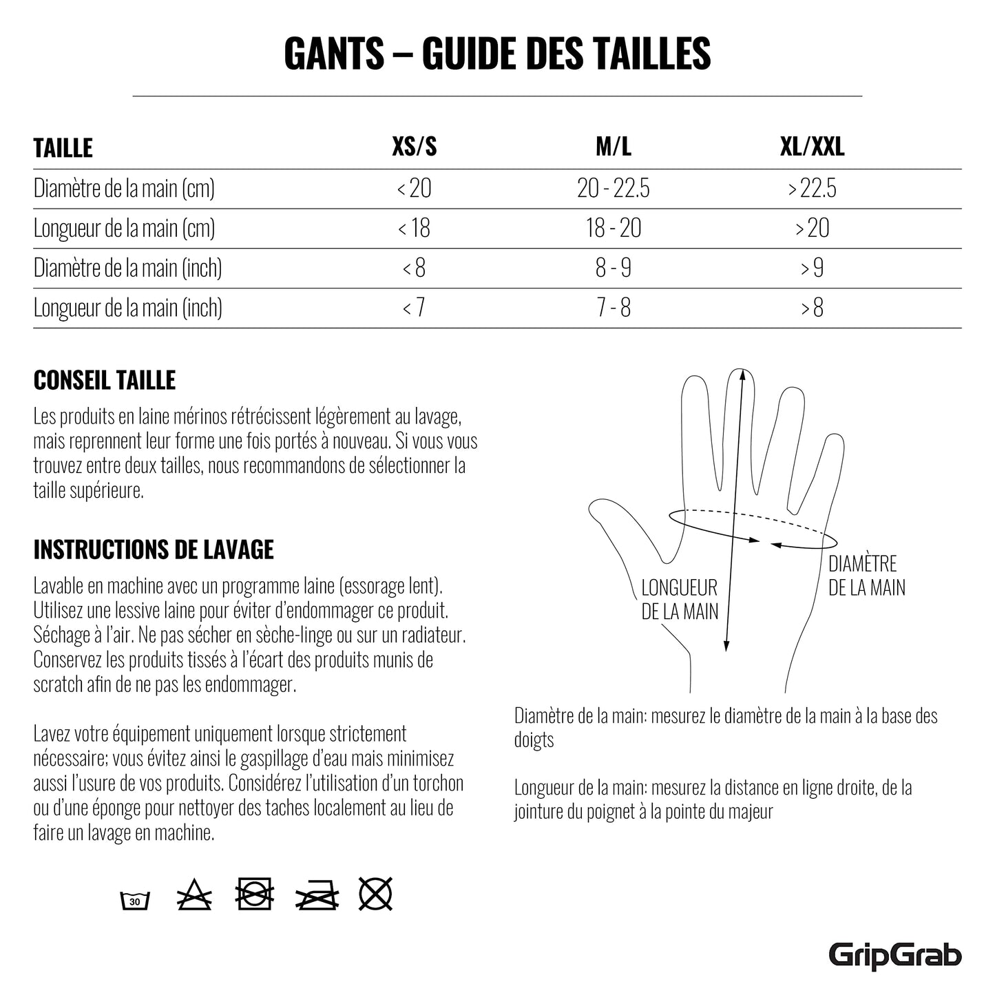 GripGrab Gants Doublure en Laine Mérinos Gants Tactiles Thermiques sous-Gants Cyclisme avec Laine Mérinos Vélo Quotidien Randonnée