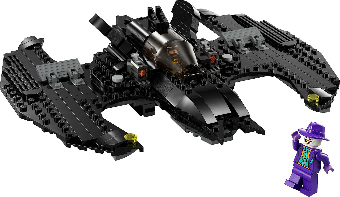 LEGO 76265 DC Batwing : Batman Contre Le Joker, Jouet d'avion Iconique du Film 1989 avec 2 Minifigurines, Jeu Classique Super-Héros, Idée de Cadeau d'anniversaire pour Enfants, Garçons, Filles