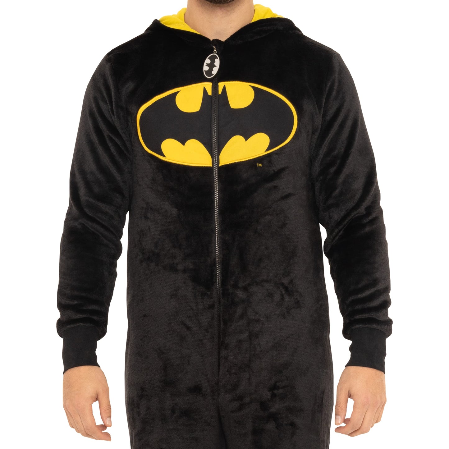 DC Comics Grenouillère Batman | Grenouillere Adulte Homme | Pyjama Homme Grenouillere | Noir | M