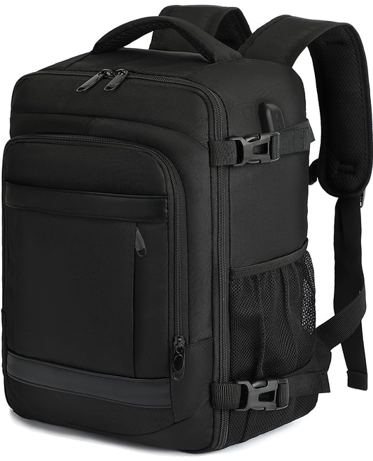 KLOSTAIN Baggage Cabine 40x20x25 pour Ryanair Sac à Dos Voyage Cabine Avion 20 L Femme Homme Bagage à Main Sac à Dos pour Ordinateur Portable Noir