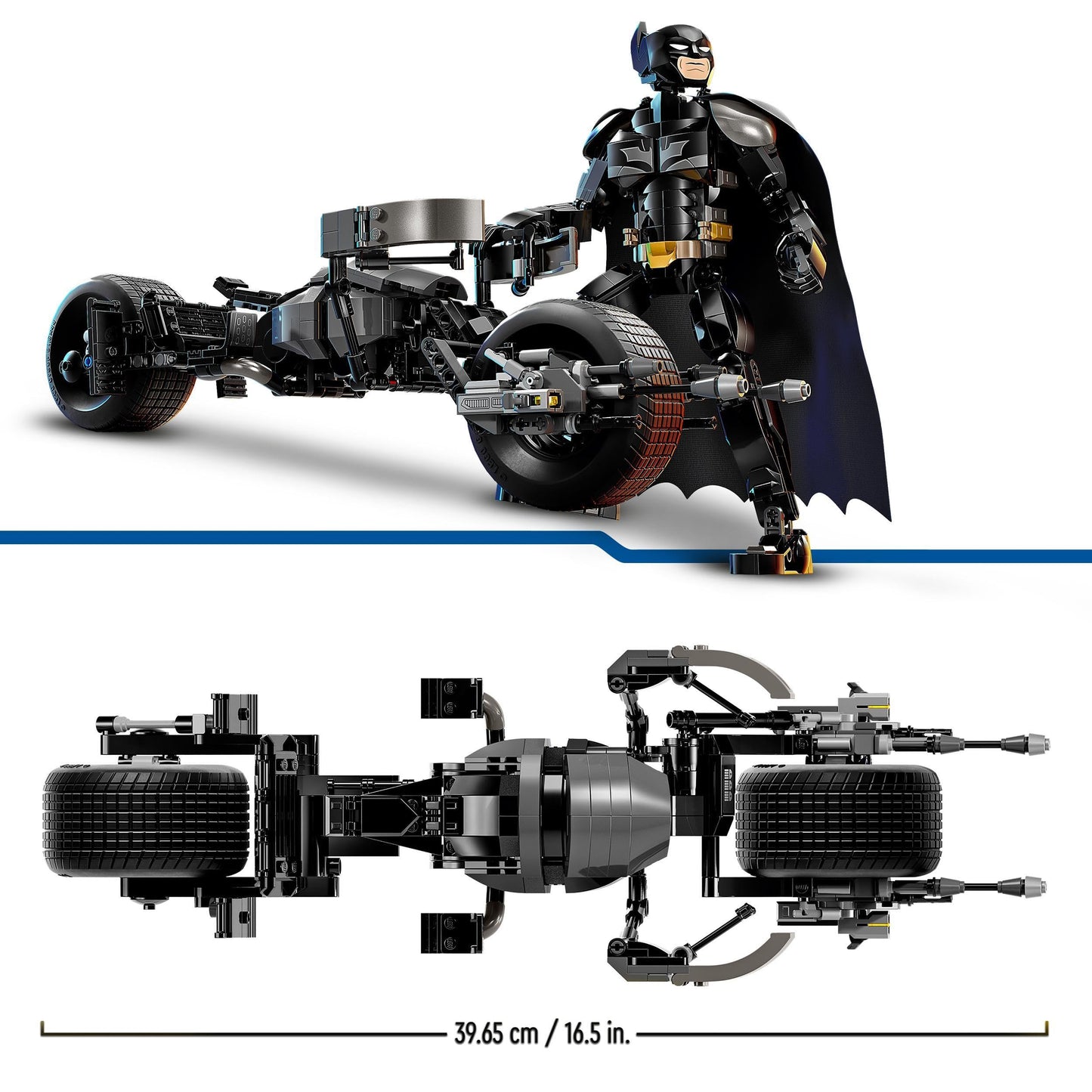 LEGO DC Batman La Figurine de Batman à Construire et la Moto Bat-Pod - Jouet pour Enfants Garçons et Filles de 12 Ans et Plus inspiré des Films The Dark Knight - Set d’Aventures 76273