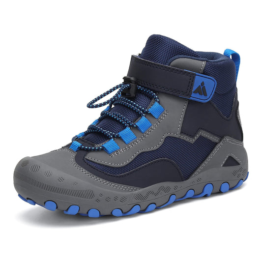 Mishansha Chaussures de Randonnée Garçon Fille en Plein Air Bottes de Trekking Imperméables Marche Antidérapantes Chaussure de Montagne Légères,Bleu 30