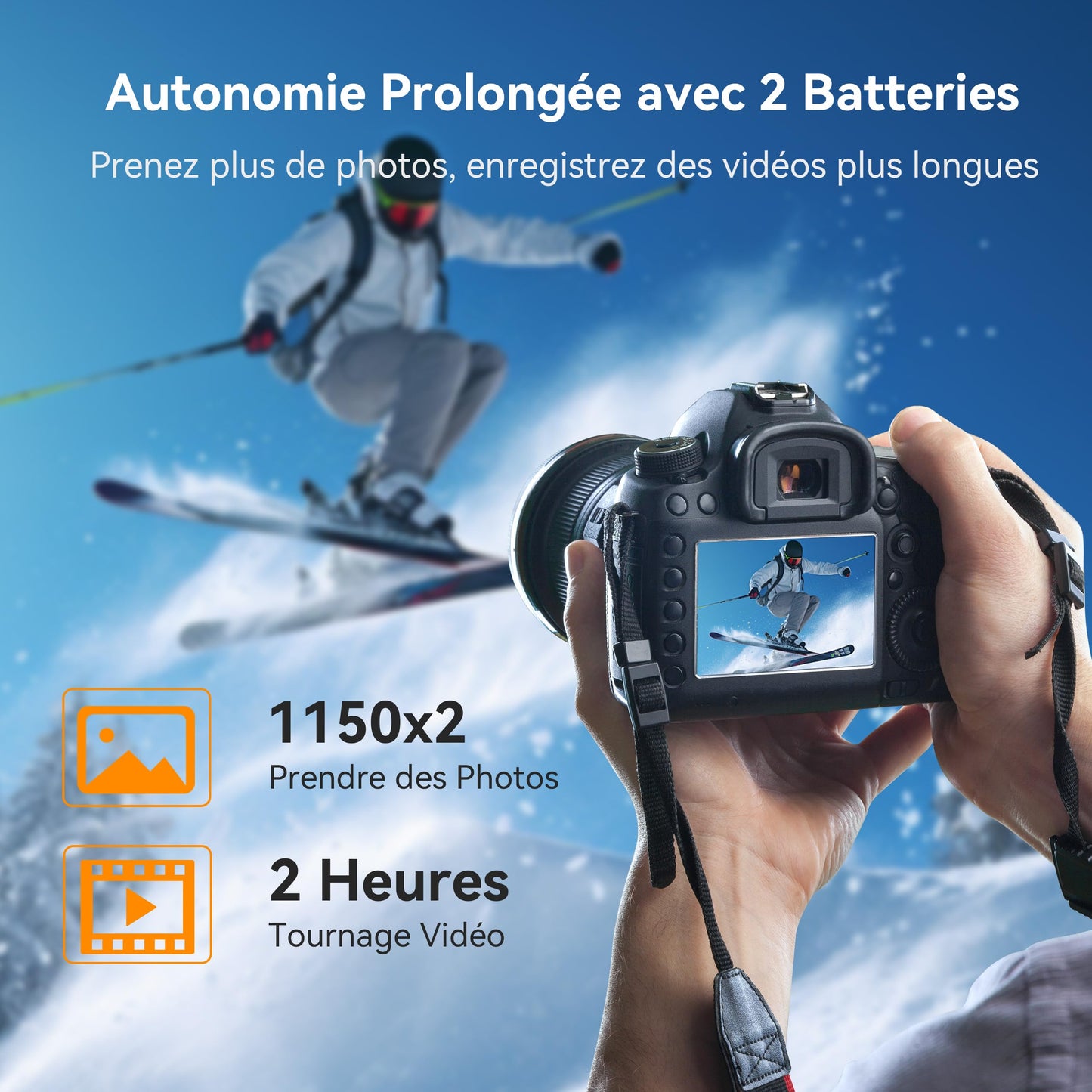 ENEGON EN-EL15/EL15a/b/c Chargeur Rapide Double Batterie (2400mAh) 20W avec Stockage,Écran LCD,Compatible avec Nikon Z5,Z6,Z7,D7100, D750, D7000, D7200, D610, D880, D810,D800 D600 D800e D810a D880