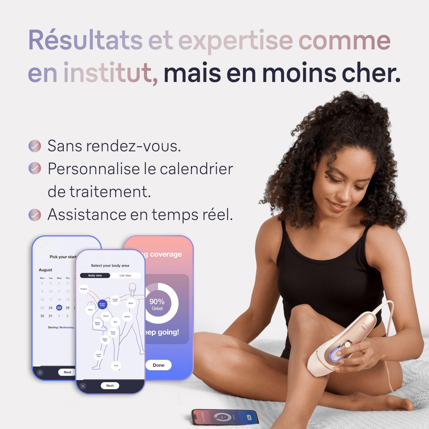 Braun Skin i·expert, Épilateur À Lumière Pulsée Intelligent, Épilation À Domicile, Alternative Au Laser, Avec Application, Vanity, Rasoir Venus, 4 Têtes Intelligentes, 1,5 an De Peau Douce, PL7387