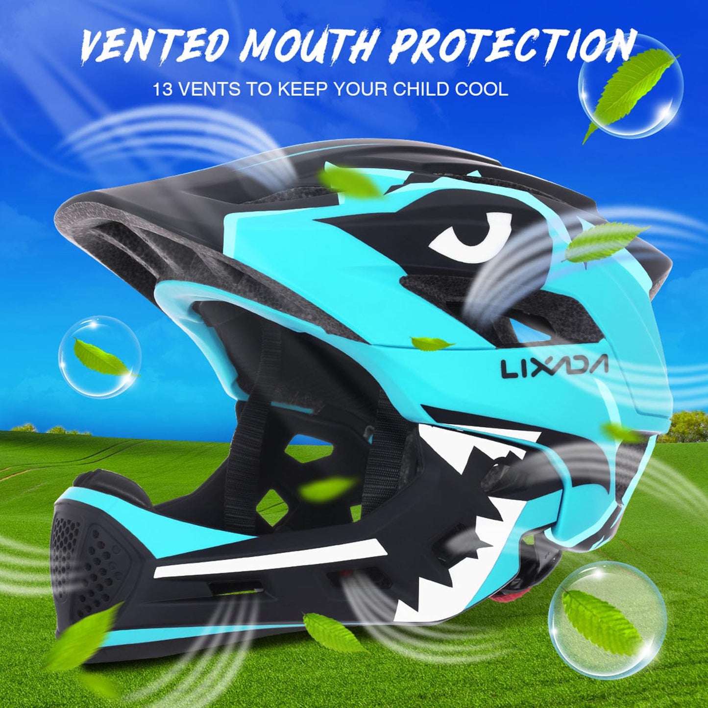 Lixada Casques de Vélo Enfants Casque Intégral Détachable Casque de Sécurité Sportive pour Vélo Skateboarding Roller Skating roulettes