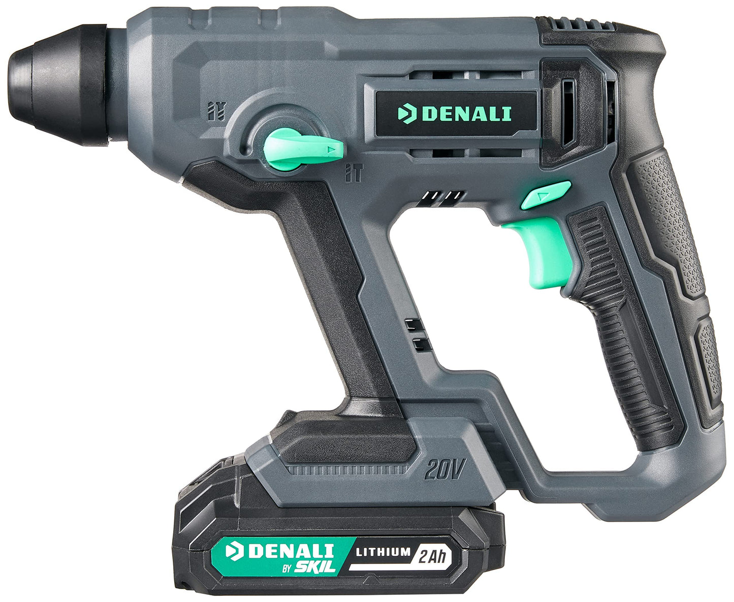 Marque Amazon - Denali by SKIL Kit pour marteau perforateur 18 V (20 V max), avec batterie au lithium 2,0 Ah et un chargeur, Bleu