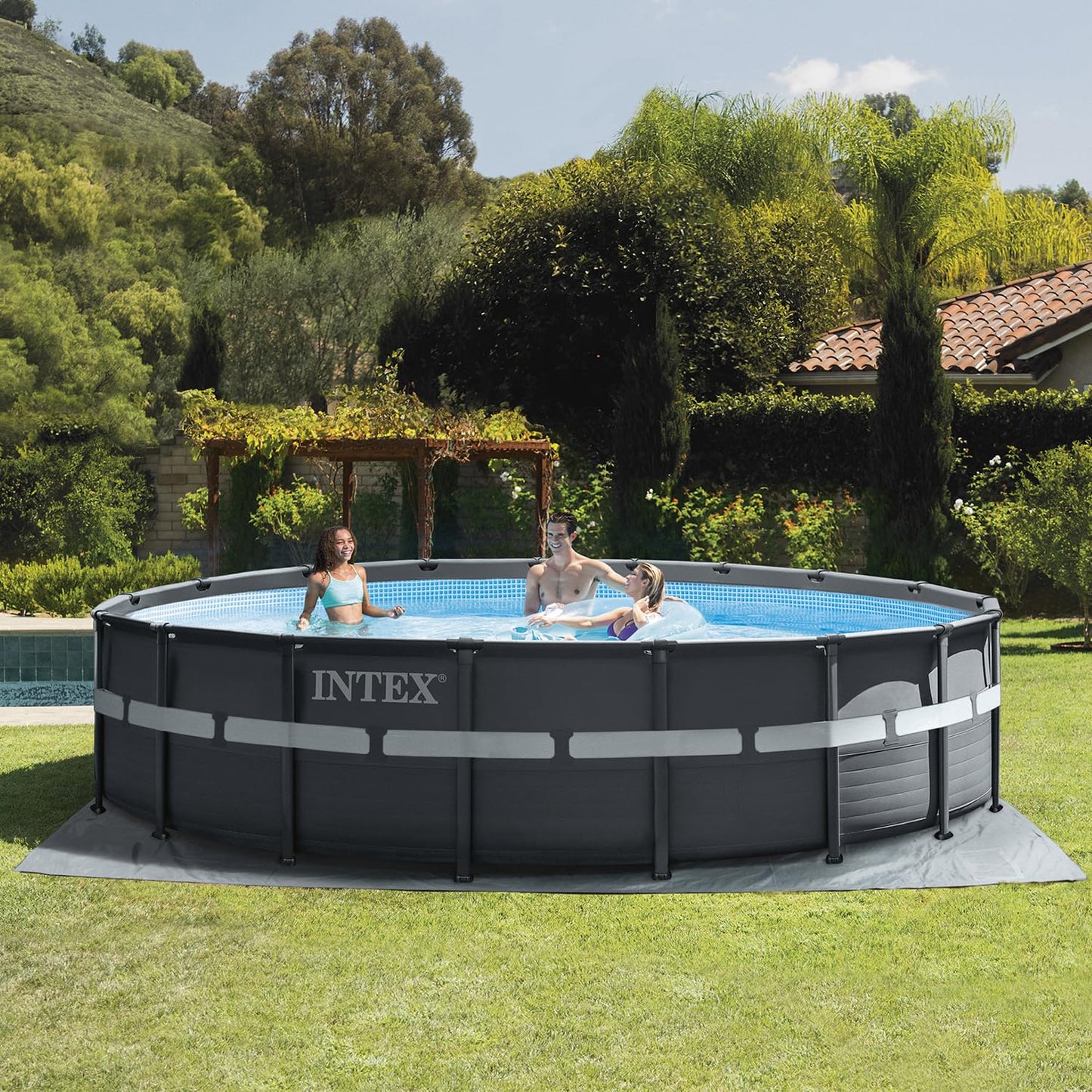 Intex kit Piscine Ultra XTR Ronde Tubulaire (ø) 5,49 x (h) 1,32m