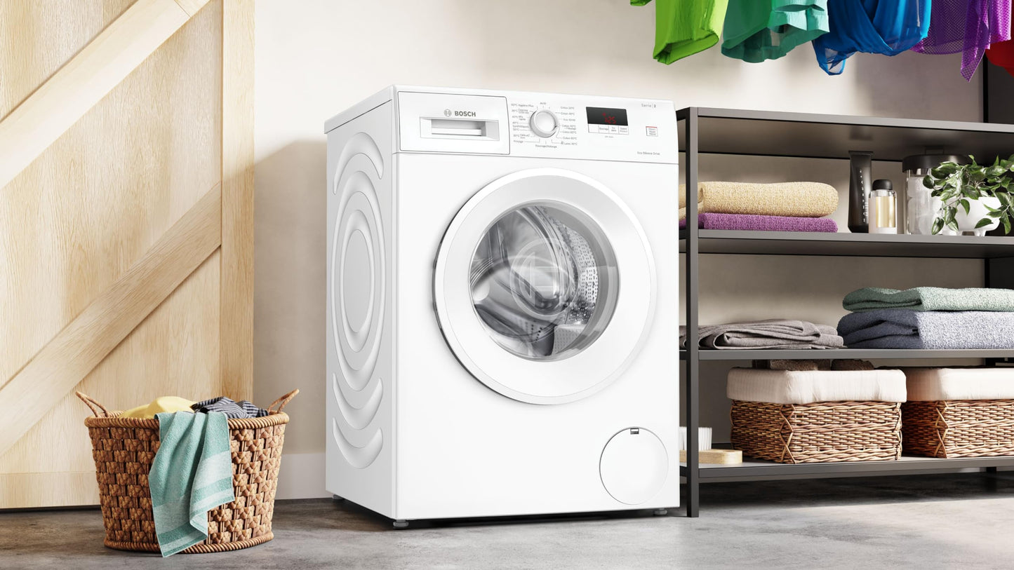 Bosch WGE03207FR, Lave-linge Pose-libe, Série 2, 8 kg, 1200 trs/min, 47l- Blanc