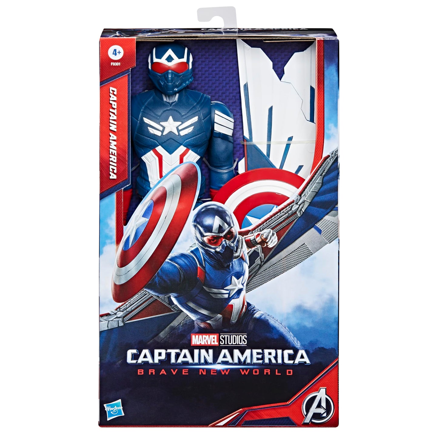 Marvel Studios Captain America Brave New World, Figurine Captain America Deluxe de 30 cm