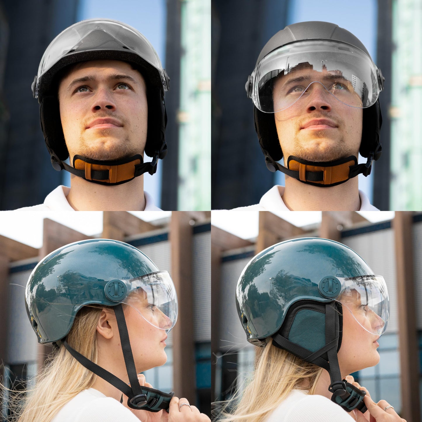 CASR Casque Style de Protection Vert Taille M, Résistant aux Impacts, Respirant, Matériaux Résistants et Facile à Laver, Accessoires Détachables, Taille Ajustable