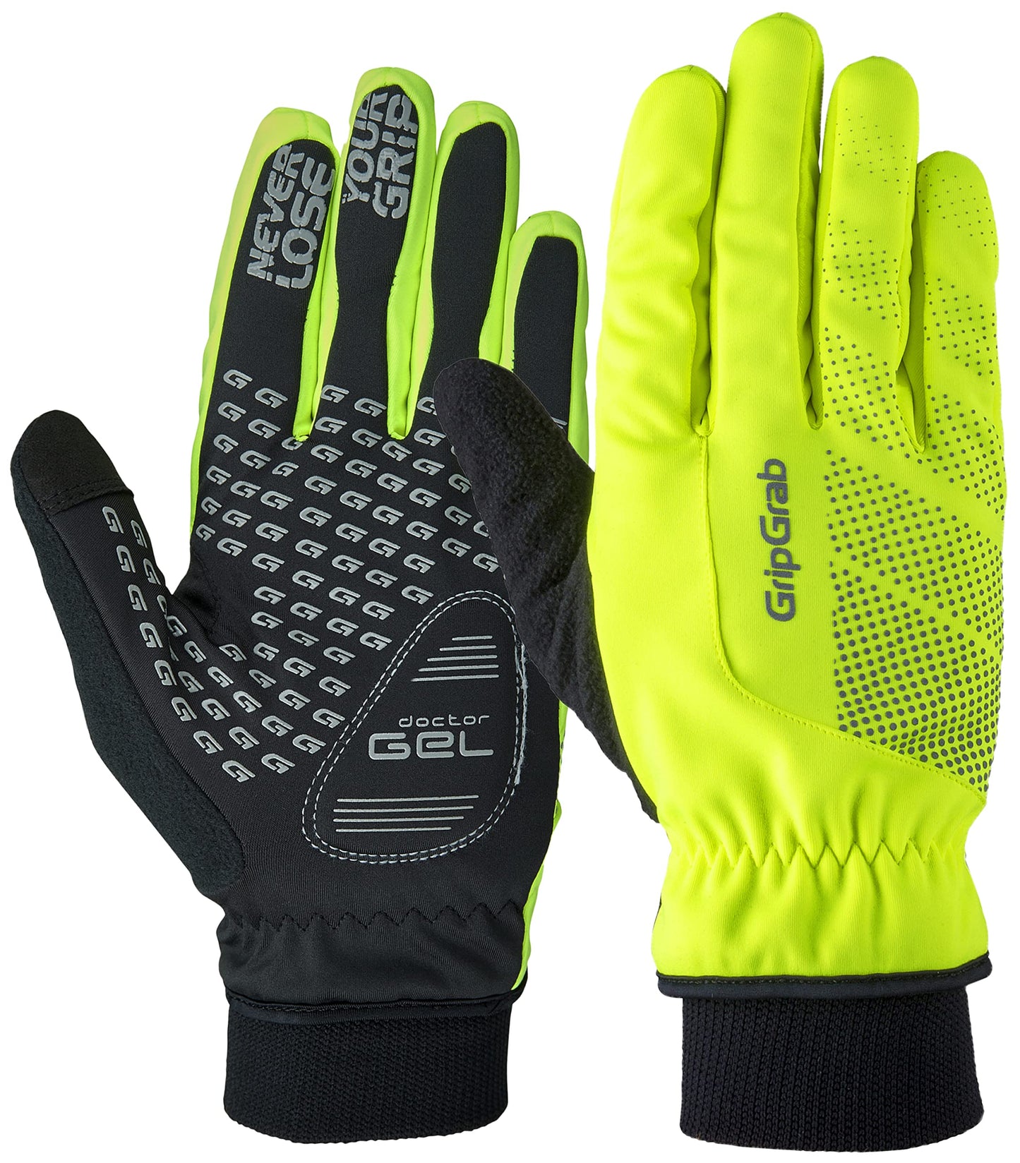 GripGrab Gants de Cyclisme Hiver Coupe-Vent Ride Gants de Vélo Thermiques Rembourrés et Antidérapants