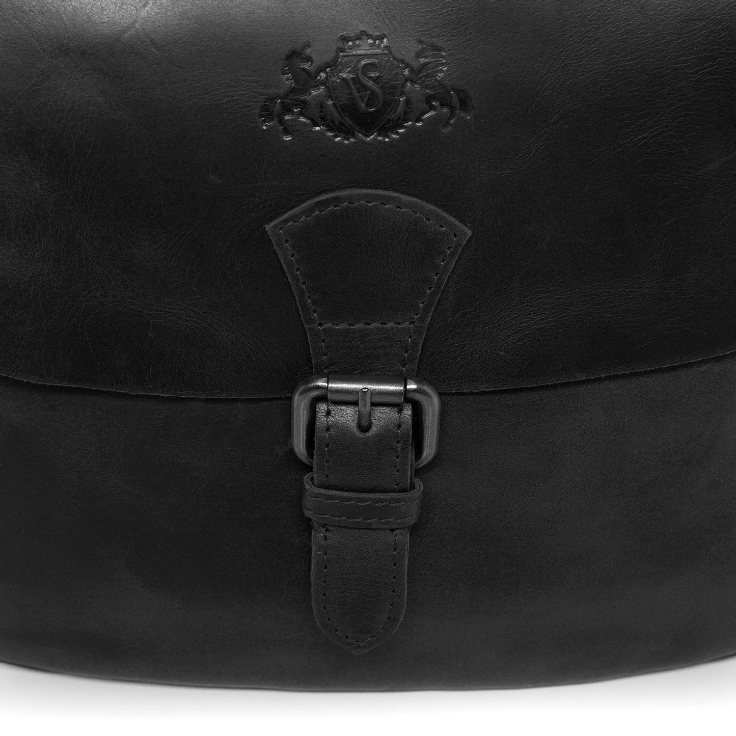 SID & VAIN Sac à Main porté épaule Yale Cuir véritable | Sac bandoulière Femme Noir | Sac en Cuir avec Bretelle Fait à la Main