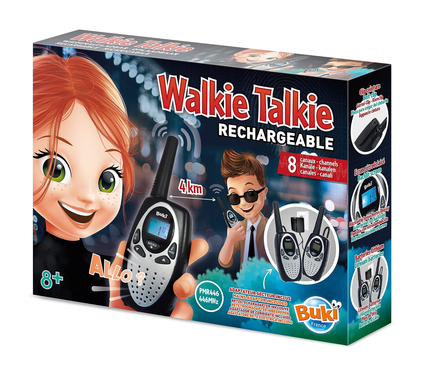 Buki - TW02 - Walkie talkie rechargeable, A-o-fi-82