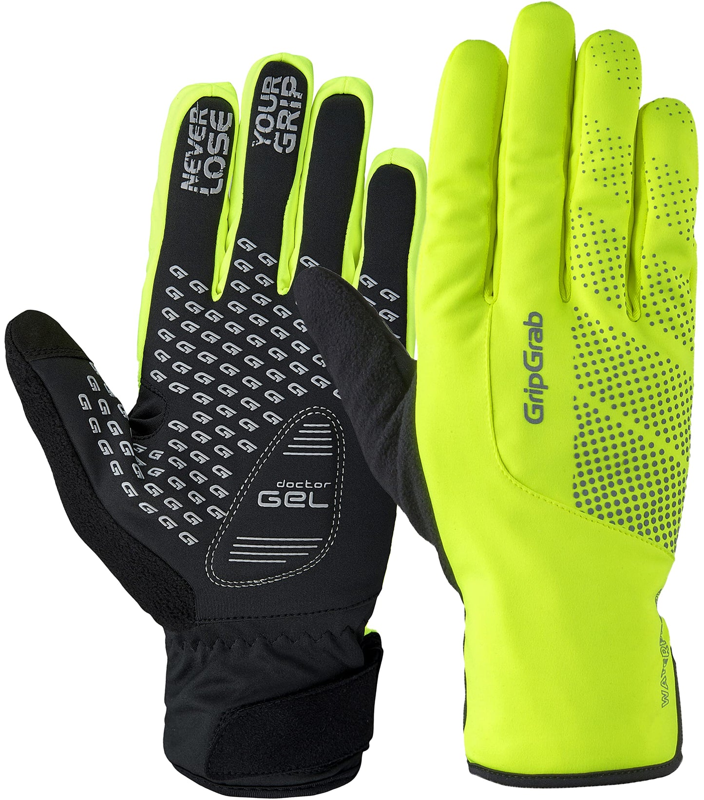 GripGrab Gants de Cyclisme Hiver Imperméables Ride Gants de Vélo Coupe-Vent Antidérapants Rembourrés Étanches