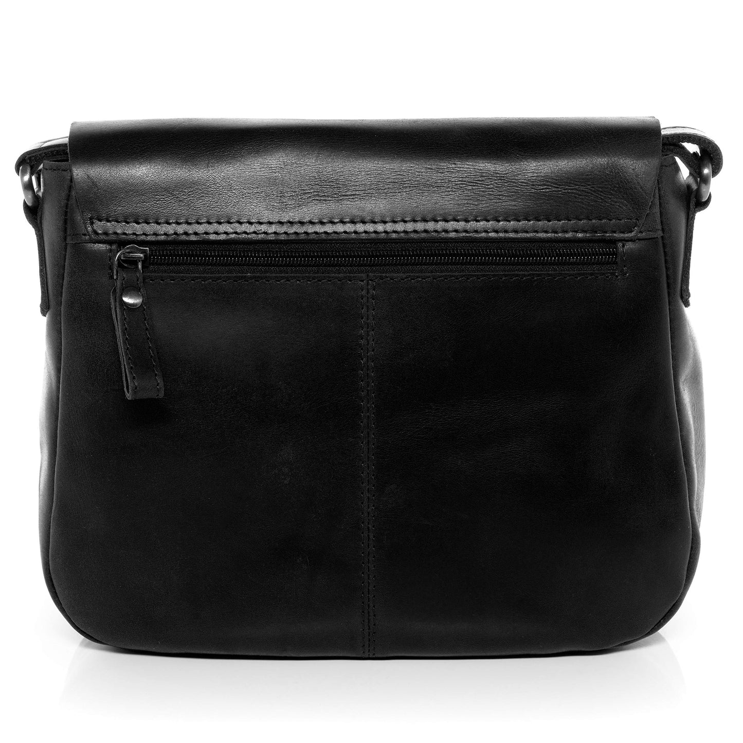 SID & VAIN Sac à Main porté épaule Yale Cuir véritable | Sac bandoulière Femme Noir | Sac en Cuir avec Bretelle Fait à la Main