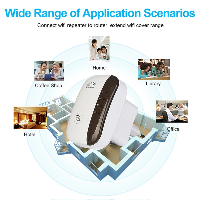 Amplificateur Wifi sans fil, routeur de longue portée, appareil de 300 Mbps, 2.4G, ultraboost, point d'accès