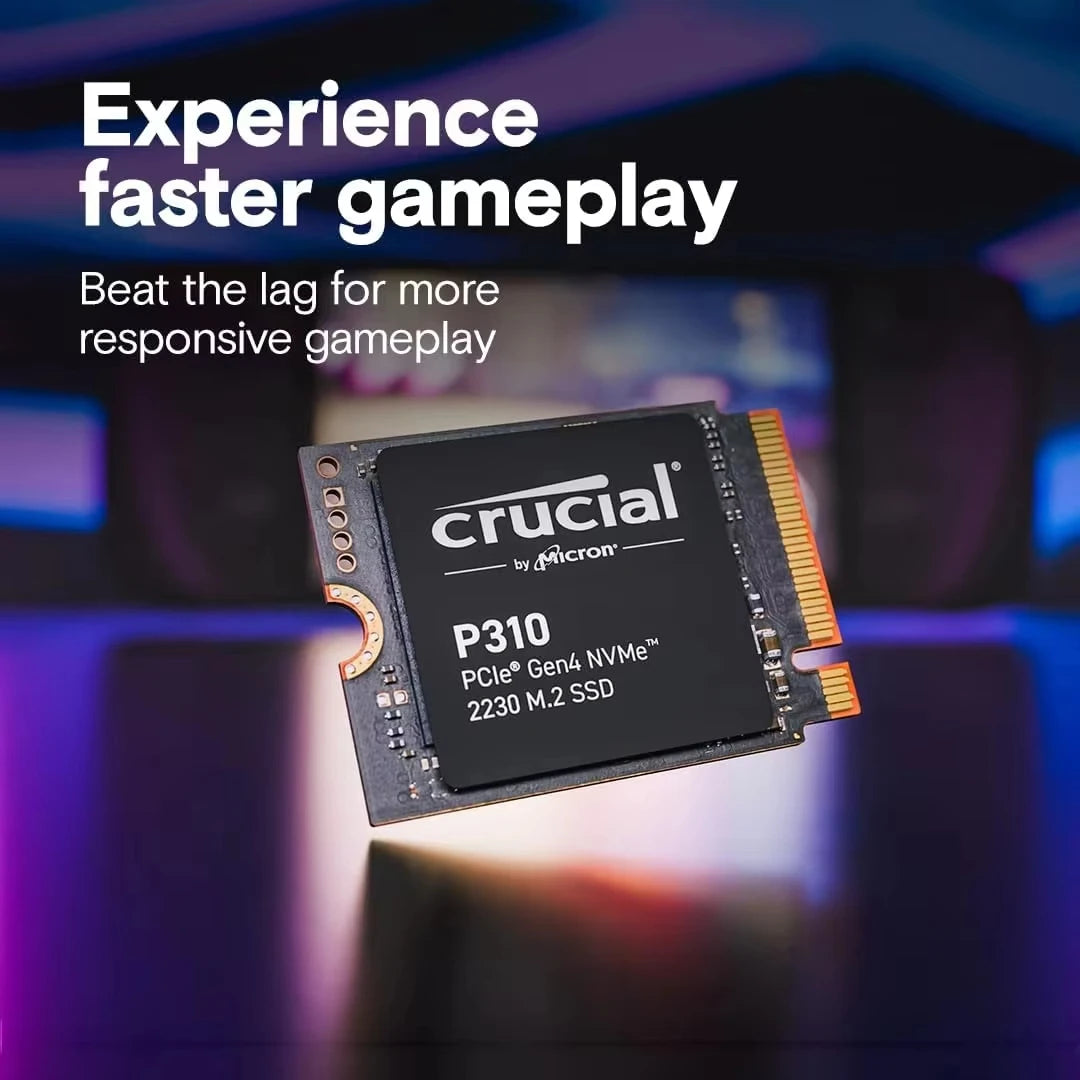 Crucial P310 1TB 2TB M.2 2230 NVMe PCIe Gen4 Internal SSD Compatible with Steam Deck ASUS ROG Ally MSI Claw & Microsoft Surface