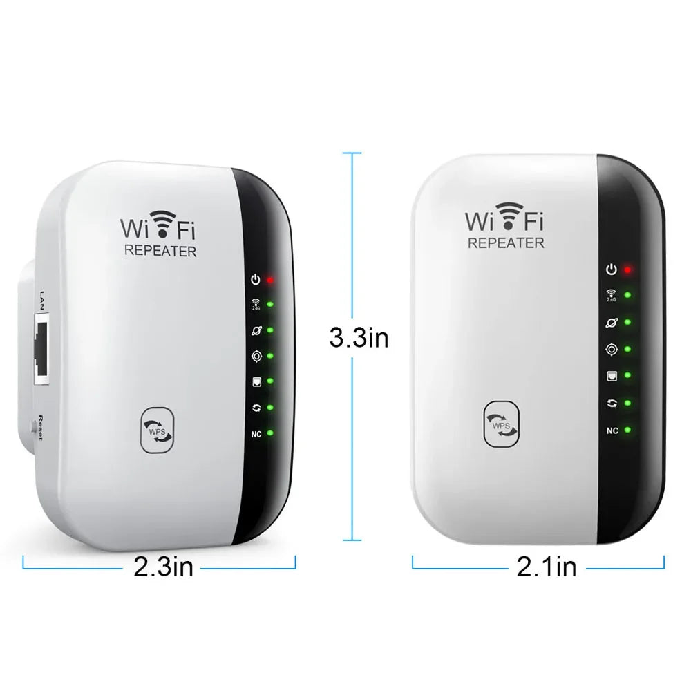 Répéteur WIFI sans fil de troisième génération, 7 lampes, 300Mbps, routeur 2.4G, prolongateur de portée, amplificateur de signal Wi-Fi pour la maison, tout neuf