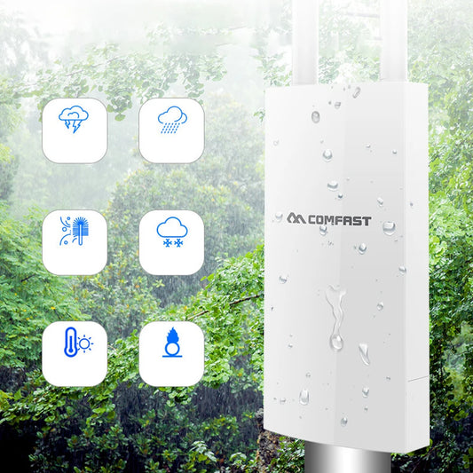 For Comfast Outdoor Wireless AP WIFI Router 300M Poe Access Point AP WI-FI Bridge Repeater Antenna WIFI Base Station Hotspot