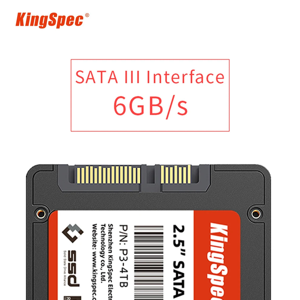 KingSpec SSD Drive HDD 2.5 Hard Disk SSD 240GB 480GB 1TB 2TB 512GB 960GB SATA3 Disk Internal Hard Drive for Laptop PC