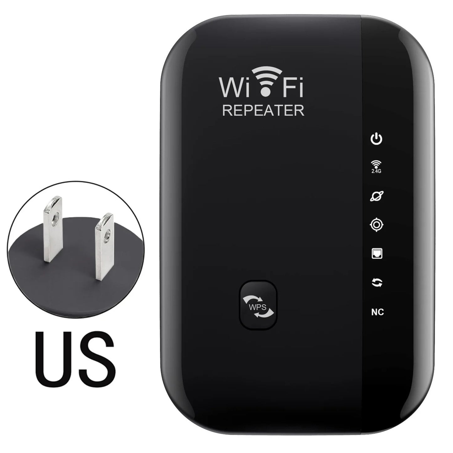 Hannord-Répéteur WiFi sans fil, 300Mbps, 2.4G, Routeur haute vitesse, Stérilisation d'extension, Répéteur de réseau WiFi 11N, Booster pour PC