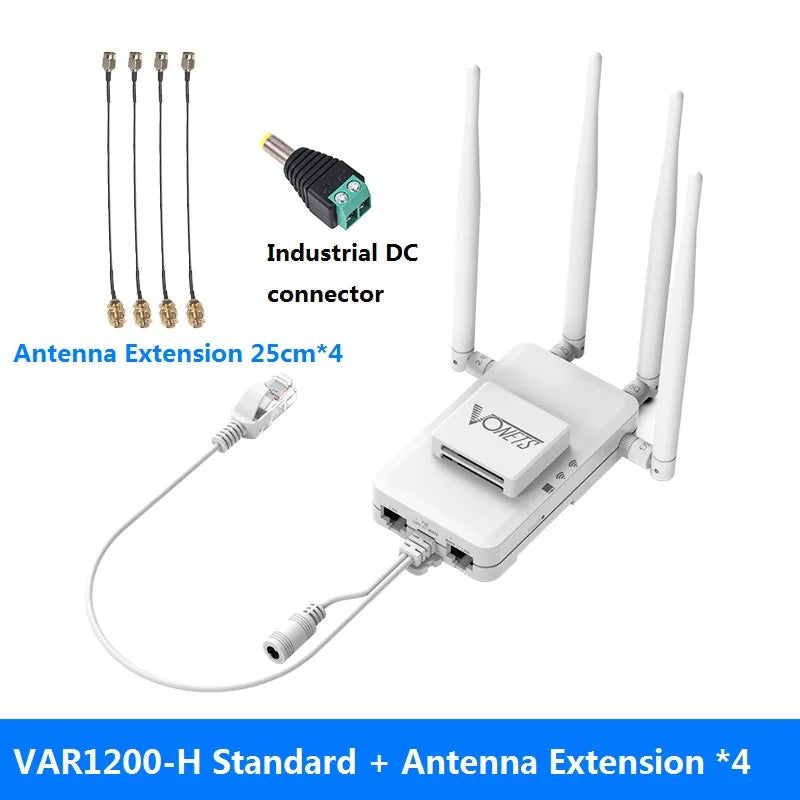 VONETS-Routeur Wi-Fi Gigabit pour moniteur DVR, répéteur de pont sans fil, bande touristique haute puissance, alimentation POE, Ethernet, 2.4G, 5G